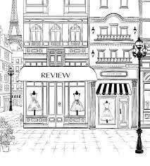 Paysage Parisien Coloriage Ville Maison Dessin Coloriage Maison