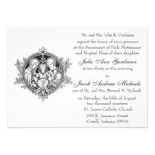 Catholic Holy Family Black And White Wedding Invitation Zazzle Com Black And White Wedding Invitations Wedding Invitations Catholic Wedding Invitations