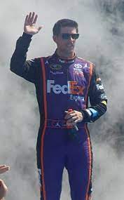But denny hamlin, who was running in 2nd place, nudged him and spun him out. Denny Hamlin Simple English Wikipedia The Free Encyclopedia