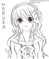 I didn't expect such a positive response for the first one, so i made a second how to draw cute girls, step by step, drawing guide, by camiiie. Haruka Her New Hairstyle By Pitatenshichama On Deviantart Cute Anime Girl Drawing Easy Long Hair