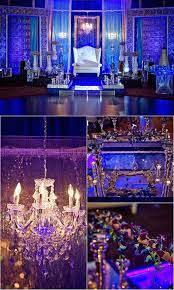 Modern Blue Silver Indian Reception Decor By Spotlight Vendor Gpsdecors Wedding Event Design Silver Wedding Reception Indian Wedding Decorations