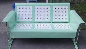 Nursery glider rocker *see offer details. Powdercoated Restored Vintage Metal Patio Gliders
