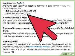 Despite these benefits, credit cards are not free money. How To Use The Paypal Debit Card 8 Steps With Pictures