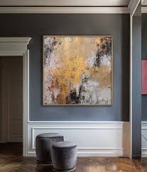 Extra large abstract wall art. Large Wall Art Extra Large Abstract Painting Gold Canvas Etsy Large Wall Art Abstract Painting Abstract Wall Art