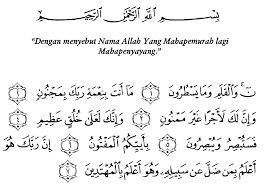 Surat al fatihah adalah surat pembuka. Tafsir Ibnu Katsir Surah Al Qalam 1 Alqur Anmulia