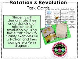 Rotation And Revolution Card Sort By Cancel Science