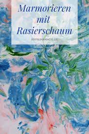 Marmorieren Mit Rasierschaum Rasierschaum Rasieren Schaum