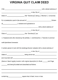 free virginia quit claim deed pdf word free printable legal forms