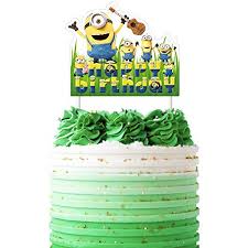 Bob the minion out of chocolate cakes, ganache, buttercream and fondant! Minions Cake Topper Despicable Me Birthday Collection Of Minion Cake Toppers Decorations For Girls Or Boys Buy Online In Cayman Islands At Cayman Desertcart Com Productid 158021638