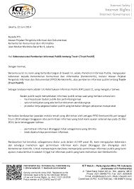 Menulis lamaran kerja di body email. Surat Keberatan Atas Tanggapan Permohonan Informasi Trust Positif