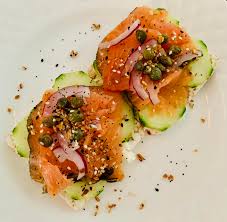 Our smoked salmon is made with wild alaskan salmon and ready to eat. Breakfast Today Was Smoked Salmon Cucumber Cream Cheese Red Onion Capers And Bagel Seasoning On Thin Brown Rice Cakes Around 220 Calories And I Had About 4 Or 5 Ounces Of Raspberries
