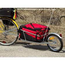 Aosom little single wheel bicycle trailer for the price as long as you are inclined to work out its short comings and are realistic with how you use it. Fahrrad Cargo Gepack Anhanger Ein Rad Mit Wechselmedien Fahrradtasche Ebay
