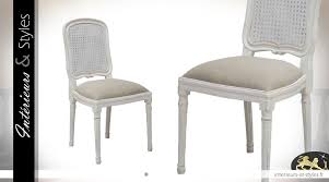 Check spelling or type a new query. Chaise De Salle A Manger En Bois Et Rotin Patinee Blanc Ceruse Interieurs Styles