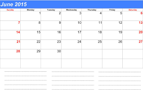 June Calendar 2015 With Holidays Printable Pdf Doc Excel Free Printable Calendar Free Printable Calendar Templates April Calendar Printable
