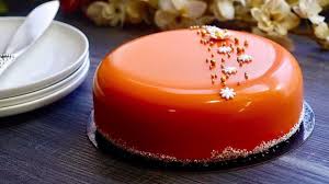Entremets Chocolat Et Passion Glacage Miroir Sans Glucose Ni Lait Concentre Youtube Desserts Food Panna Cotta