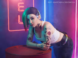 Judy Alvarez Cosplay From Cyberpunk 2077 By Anastasiya Dryomova Judy is the one who helps you through your first braindance and plays an important role in the evelyn parker storyline. judy alvarez cosplay from cyberpunk