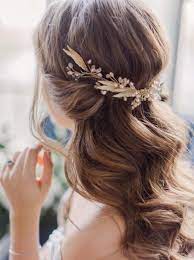 Hairstyles Hair Styles Summer Hairstyles Winter Hairstyles Wedding Hairstyles Bridal Ha Gold Hair Accessories Wedding Hair Down Unique Wedding Hairstyles