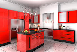 15 extremely hot red kitchen cabinets