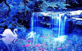Pin By Philip On Anime Waterfall Wallpaper Nature Desktop Waterfall