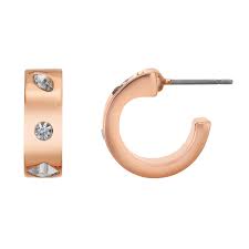 Our chic, delicate and elegant collection of buckley london bracelets read more. Knightley Half Hoop Earrings Rose Gold