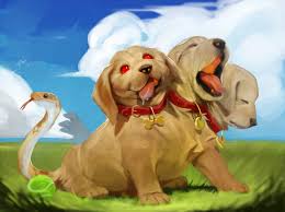 Cerberus Puppy By April Prime Sympatheticmonsters In 2020 Bestiary Creature Art Cerberus