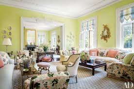 If you typically go for neutral colored walls, painting them a brighter shade of green might if you want a little more drama in your living room, you definitely don't have to stick to soft neutrals. Inspiring Green Rooms From The Ad Archives Architectural Digest