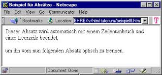Der html zeilenumbruch <br /> ist nicht mit einem html absatz <p> gleichzusetzen. Einfuhrung In Html