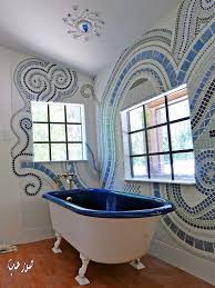 افخم حمامات 2015 صور ديكورات و سيراميك و قيشاني للحمامات ولا ارووع Mosaic Bathroom Amazing Bathrooms Tile Bathroom