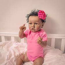 Hot Sale Lifelike Reborn Doll Cloth Body Doll High Quality Born Babies Girl Dolls Sweet Cute Crooked Doll Black White Skin Realistic Girl Doll For Children Toddler Kid Gift Walmart Com