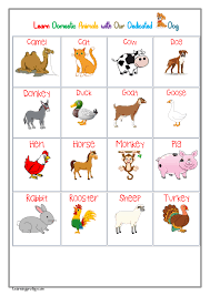 Some Animals We Love And Like The Most Keep Them With Us At Home At Pets In Olden Days They Ta Animal Flashcards Animal Worksheets Kids Worksheets Printables
