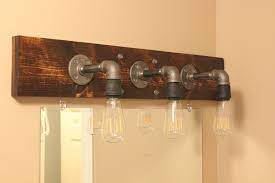 This is a very simple and rustic light fixture. Diy Industrial Bathroom Light Fixtures