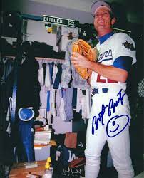 He played for five different teams from 1981 through 1997. Autographed Brett Butler 8x10 Los Angeles Dodgers Photo Main Line Autographs
