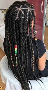 Pretty Triangle Braids Hairstyles You Need To See Trianglebraids Boxbraids Boxbraidedhairstyles Blackhairstyles