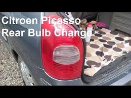 How To Change Citroen Picasso Rear Brake Reverse Bulb Youtube Citroen Rear Brakes Bulb