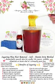 Sugaring Wax Natural Hair Removal Thinner Hair Natural Sugaring 32 Oz Jbhomemade In 2020 Sugar Waxing Wax Hair Removal Natural Hair Removal