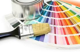 paint color chart sample swatches stock image colourbox