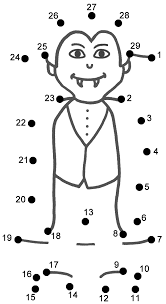 This activity worksheet helps kids practice connecting the dots, counting by 1's (connect 1, 2, 3, 4,. Vampire Connect The Dots Count By 1 S Halloween