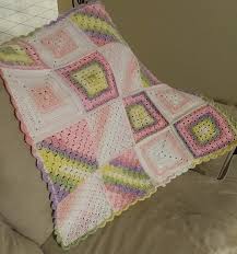 Knitting pattern for cotton patchwork throw blanket afghan bedspread cable floral heart squares sampler dk vintage instant download pdf. Patchwork Baby Blanket Free Crochet Pattern Dailycrochetideas