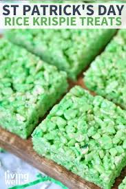 They're quick and easy to make, they're inexpensive, there's no baking required, and they beloved by just about everyone because, c'mon, they're delicious. Green Rice Krispie Treats With Lime Jell O Easy Party Food Idea