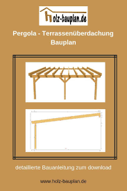 Terrassenuberdachung Zeichnung Pdf Pergola Bauen Holz Bauplane Sofort Download Individuell Erstellt Terrassendach Bauen In 2020 Pergola Outdoor Fire Pit Carport
