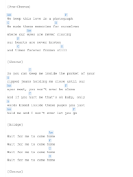 Ed Sheeran Photograph Chorus Chords Guitar Chords And Lyrics Lyrics And Chords Ukulele Songs