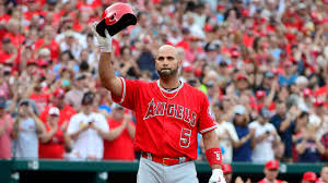 Albert pujols sits with son albert jr. Albert Pujols Return To St Louis It Was As If He Never Left Abc7 Los Angeles