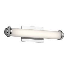 Bath bar ideas for every style. Elan Marais 1 Light 4 5 In Chrome Cylinder Led Vanity Light Bar Bath Bar Vanity Lighting Bar Lighting