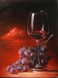 Ludivine Corominas Wine Painting Wine Art Fruit Painting