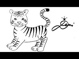 Tiger Schnell Zeichnen Lernen Fur Kinder How To Draw A Tiger Baby Kak Se Risuva Tigr Tigre Youtub Tiere Zeichnen Zeichnen Lernen Zeichnen Lernen Fur Kinder