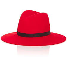 Janessa Leone Women S Suede Trimmed Fedora Red Fedora Hat Fedora Red Fedora