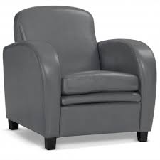 Par son confort, il vous convie à la détente. Fauteuil Club Gris Effet Cuir Pas Cher British Deco