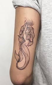 Black And White Mermaid Sleeve Tattoo Vintage Mermaid Tattoo Ideas At Mybodiart Com Beautiful Black And White Back Of Arm Popularsle Mermaid Tattoo Designs Vintage Mermaid Tattoo Mermaid Tattoos
