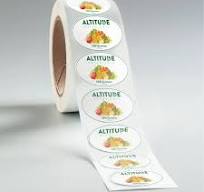 Oval Waterproof Food Packaging Labels