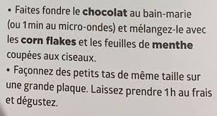 Roses Des Sables Chocolat Menthe Menthe Feuille De Menthe Faire Fondre Du Chocolat